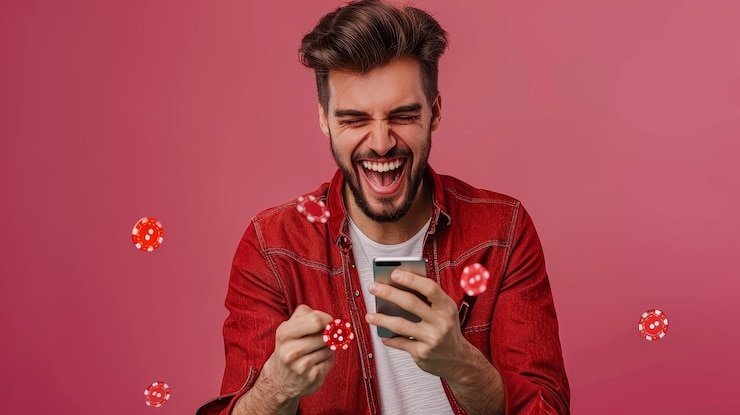Antarmuka aplikasi alam bet di layar smartphone